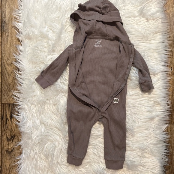 Carter’s Baby Boy Brown Bear Jumpsuit Size 9 Months - Picture 5 of 6